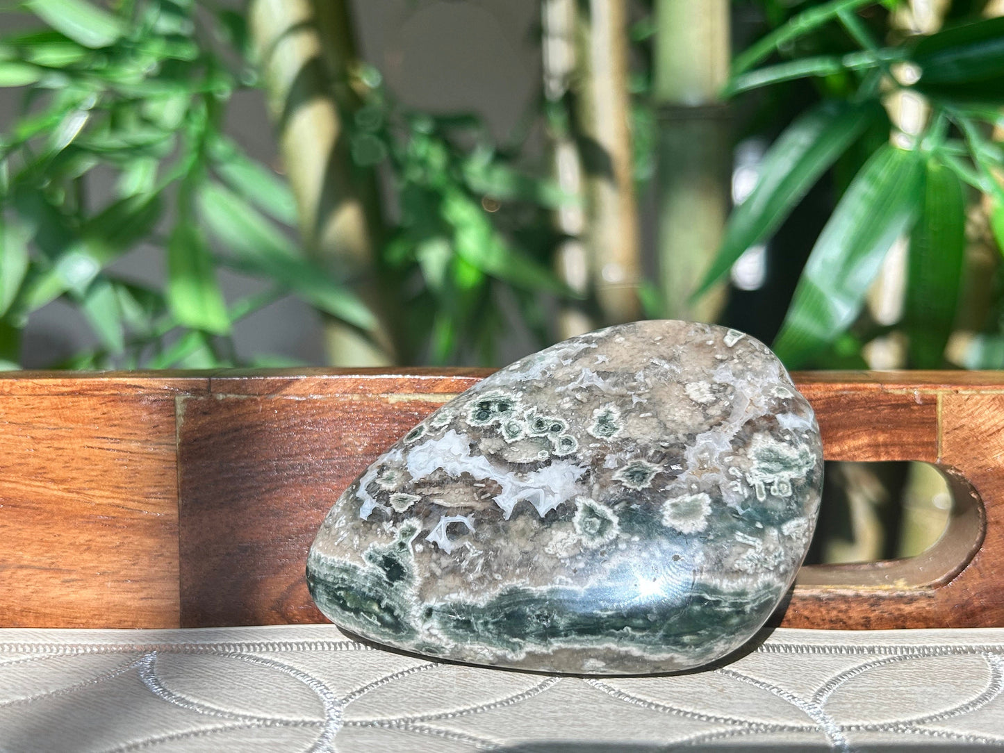 Genuine Ocean Jasper Free Form: Authentic Crystal Healing Stone