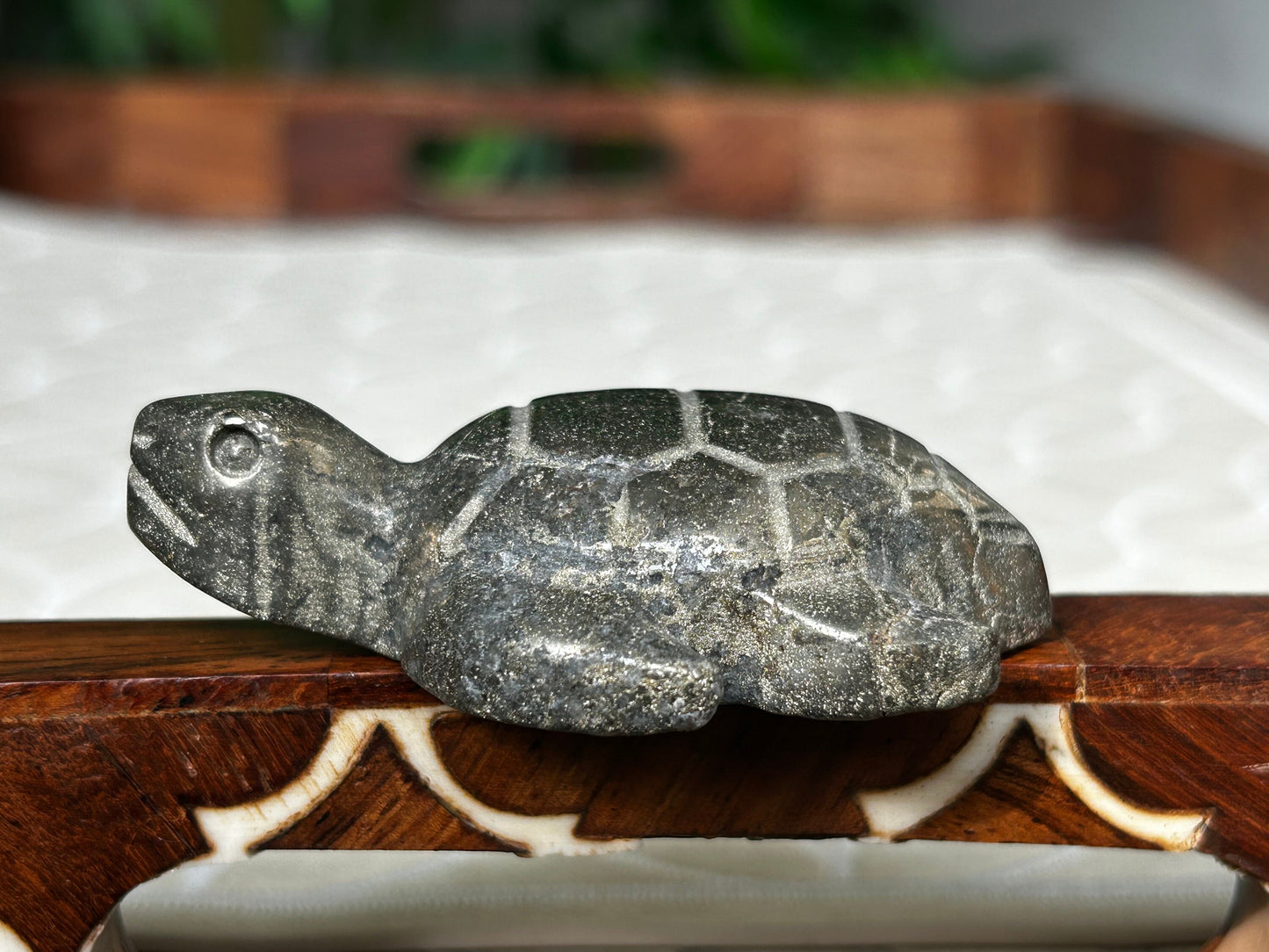 Pyrite Turtle Crystal Carvings; 2.5 inches