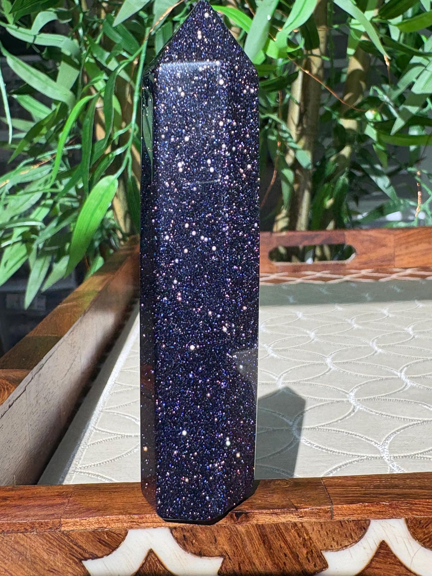 Shiny Blue Sandstone Towers; 2.75 - 3.9 Inches