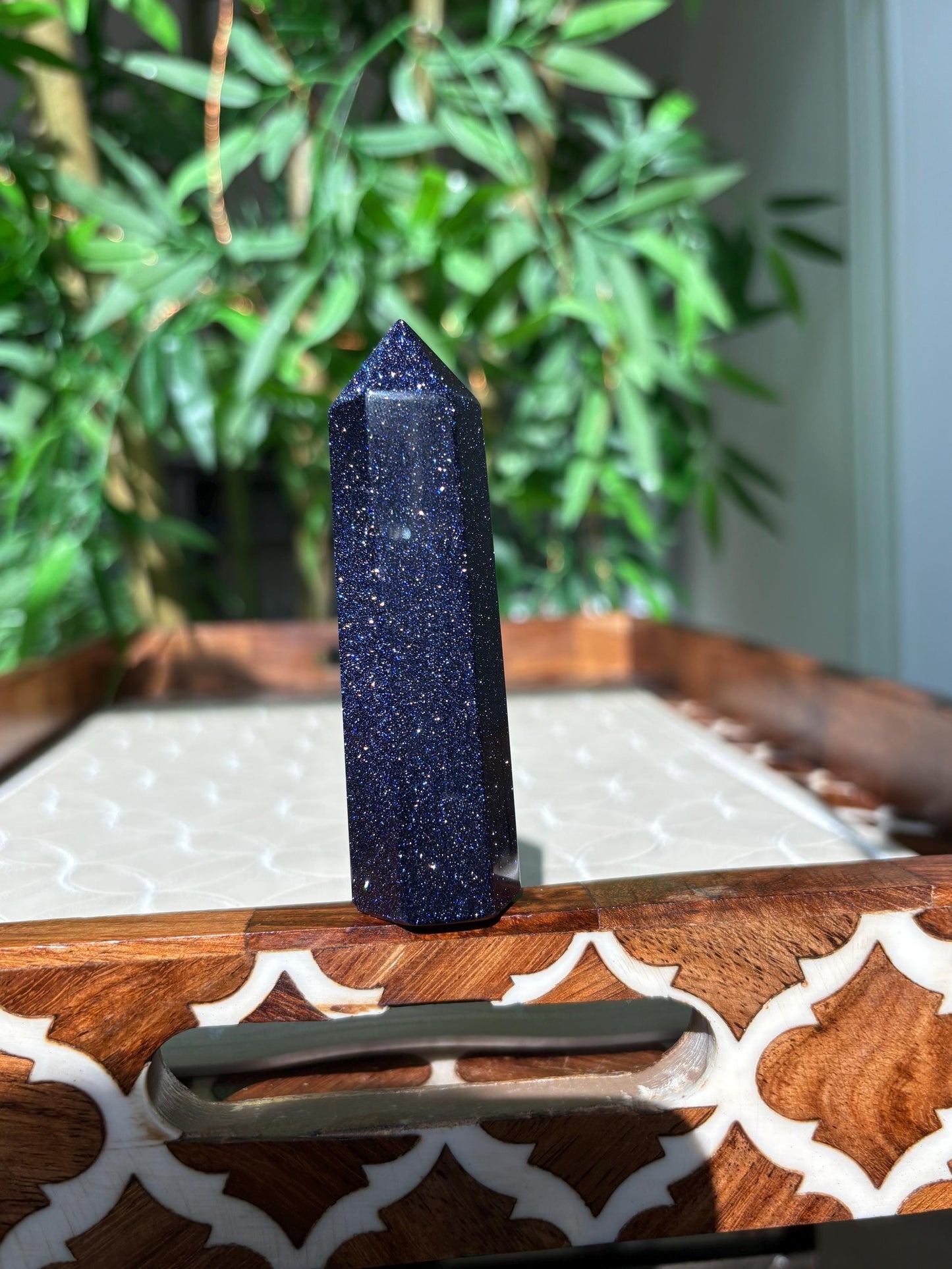 Shiny Blue Sandstone Towers; 2.75 - 3.9 Inches