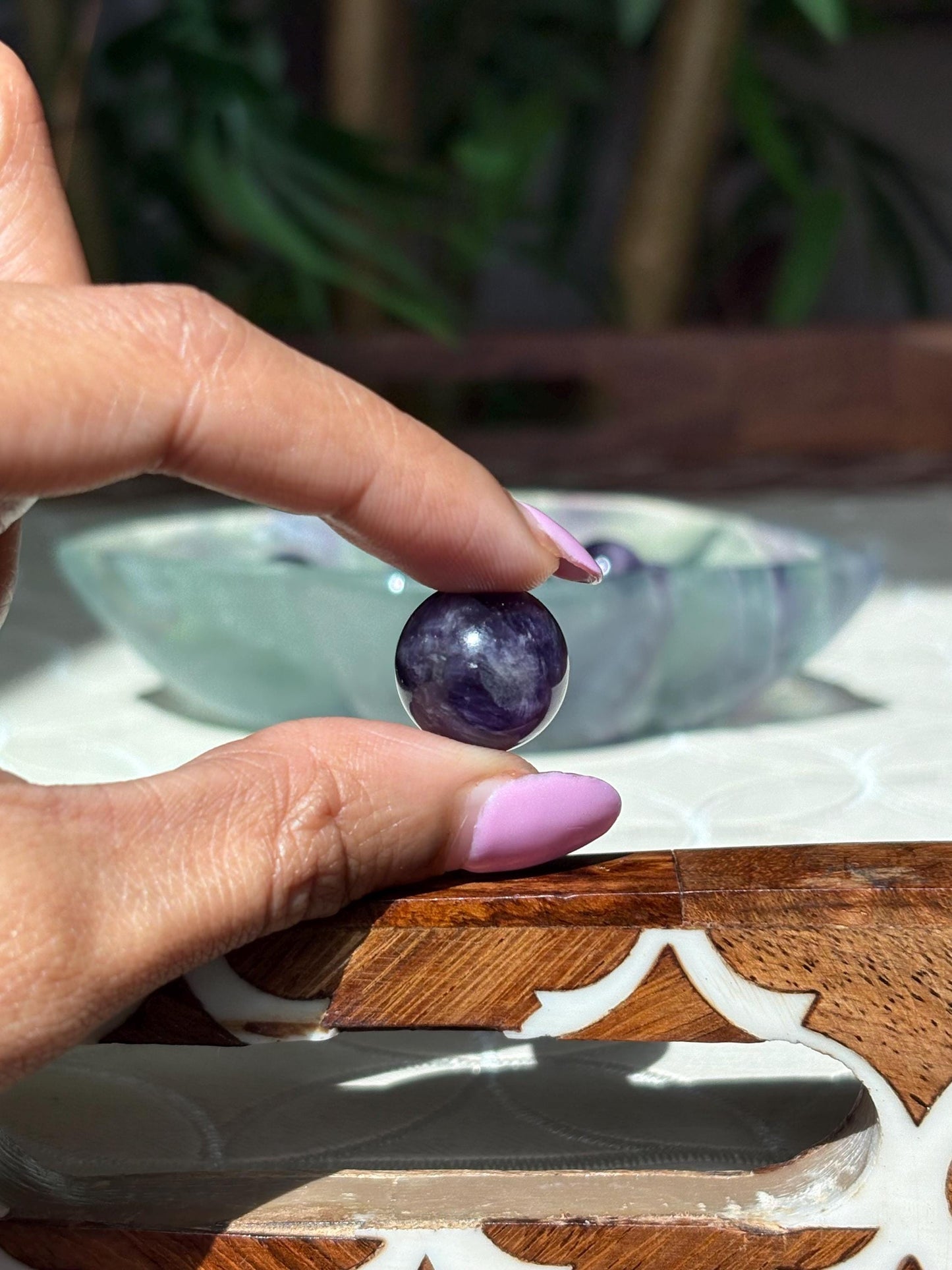 Mini Amethyst Spheres; 16mm