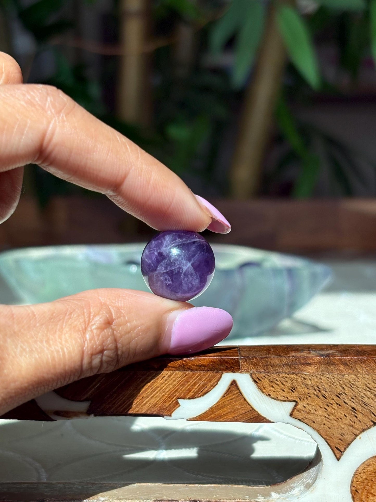 Mini Amethyst Spheres; 16mm