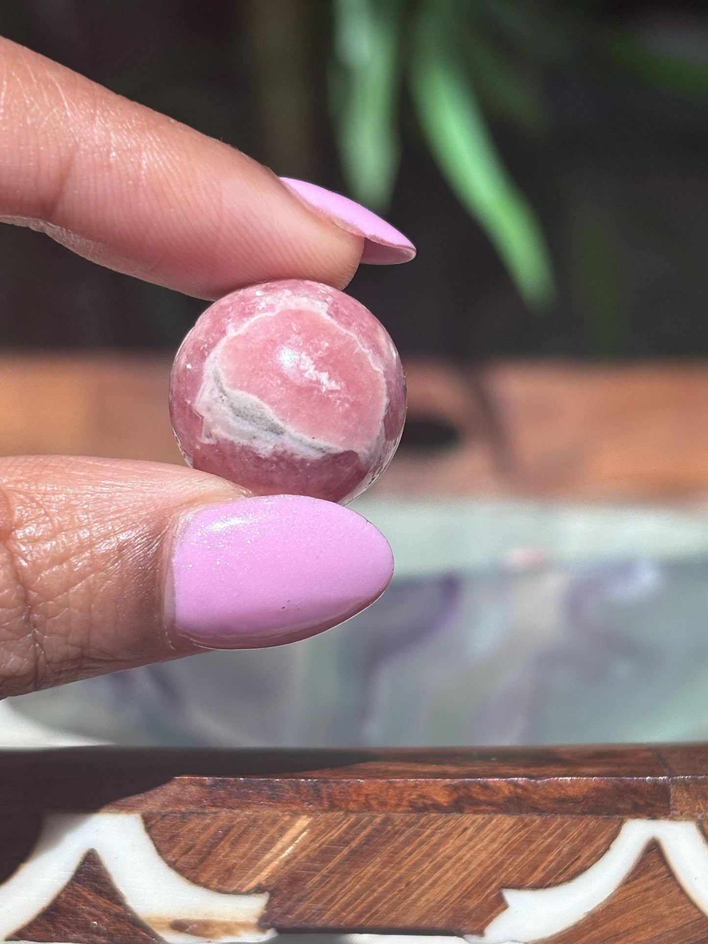 Mini Rhodochrosite Spheres; 18mm