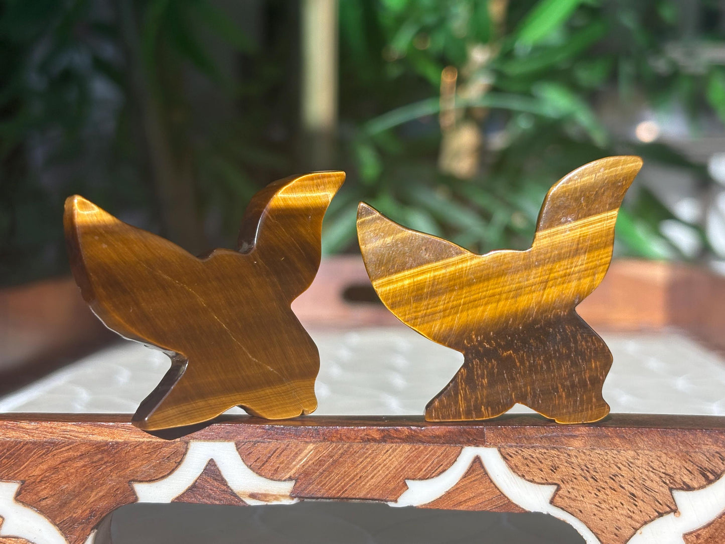 Tiger Eye Eagle Carving ; 1.88 inches