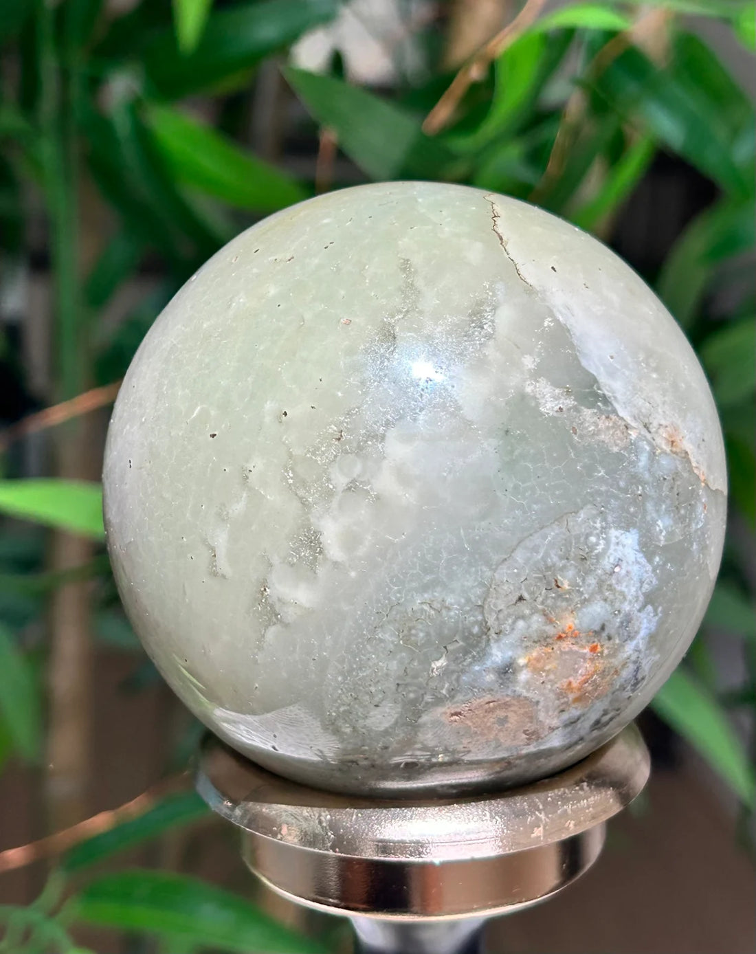 82mm Desert Jasper Sphere: Polychrome Madagascar Stone