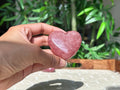 Strawberry Quartz Heart Crystals; Crystal Heart;