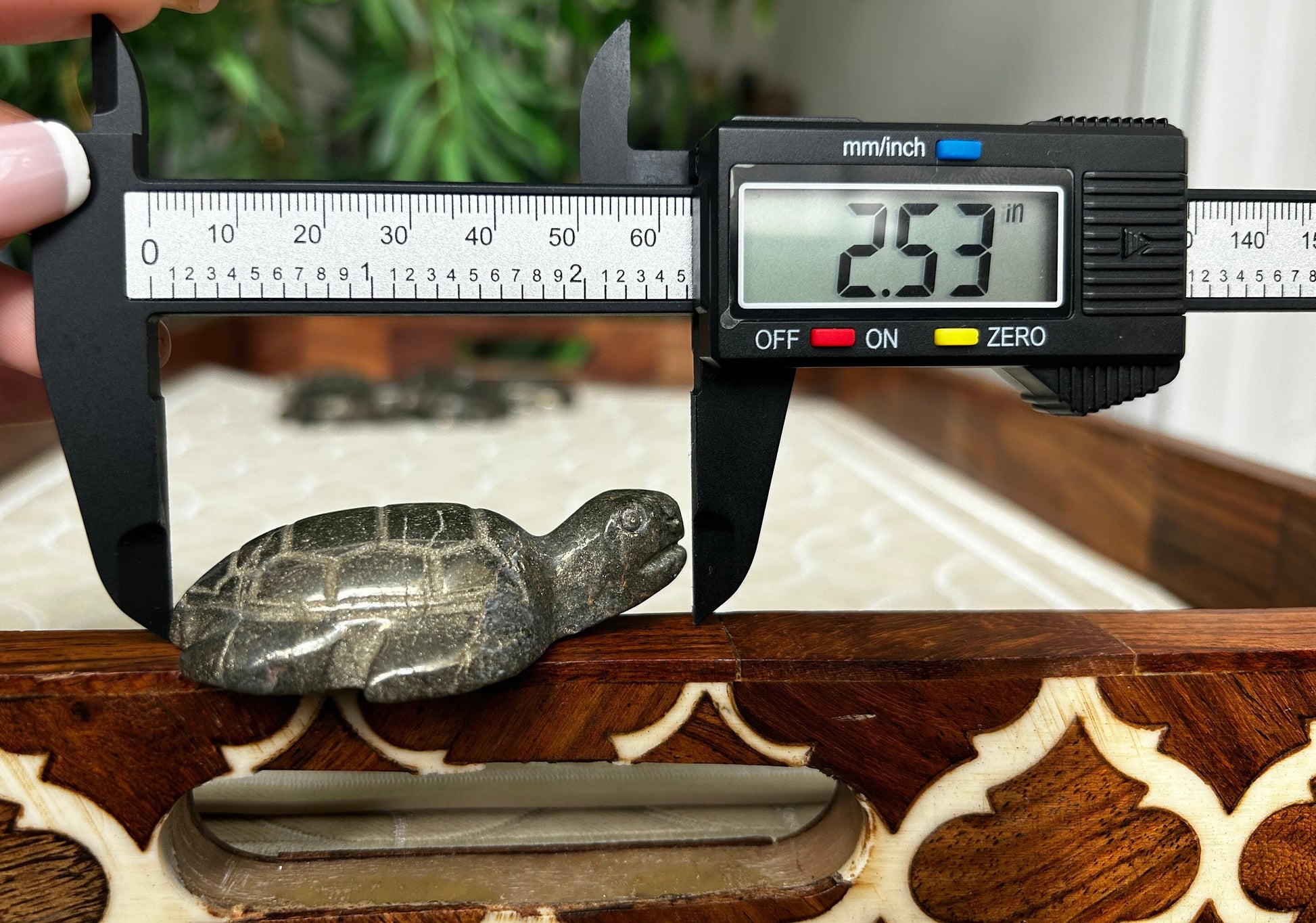 Pyrite Turtle Crystal Carvings; 2.5 inches