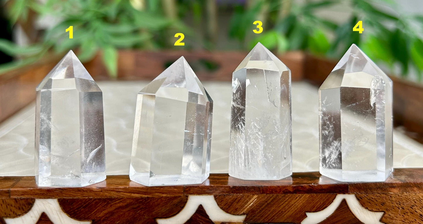 Clear Quarts Points; Self-Standing 1.5-1.7 inch