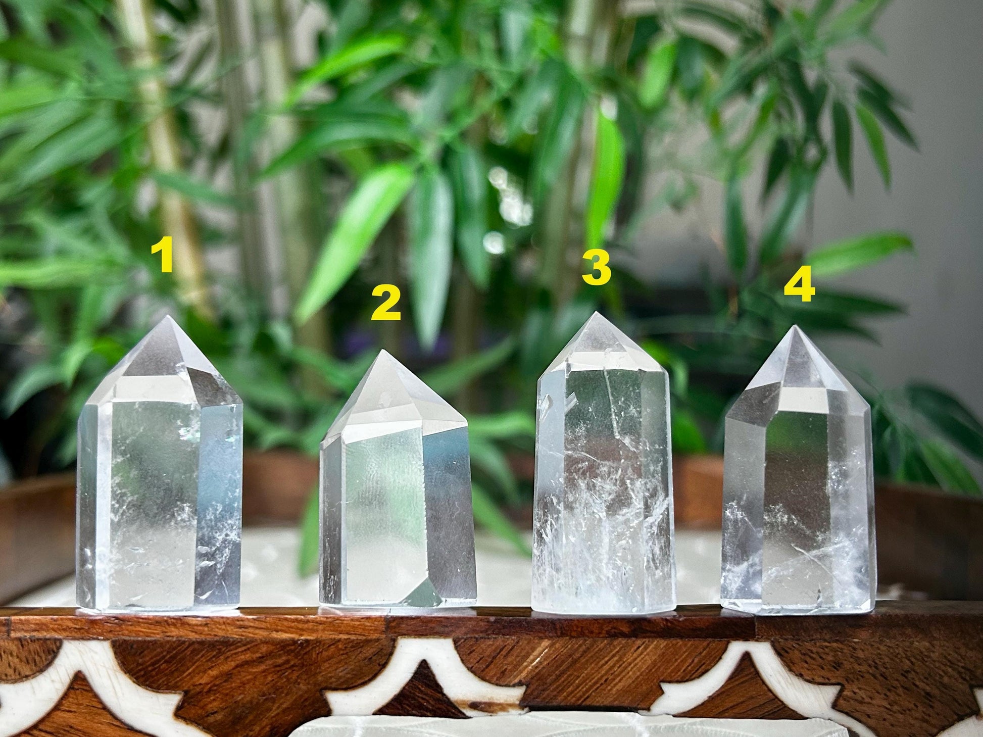 Clear Quarts Points; Self-Standing 1.5-1.7 inch