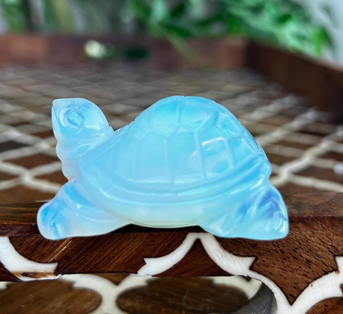 AAA Quality Opalite Turtles ; Crystal Turtle Carvings;