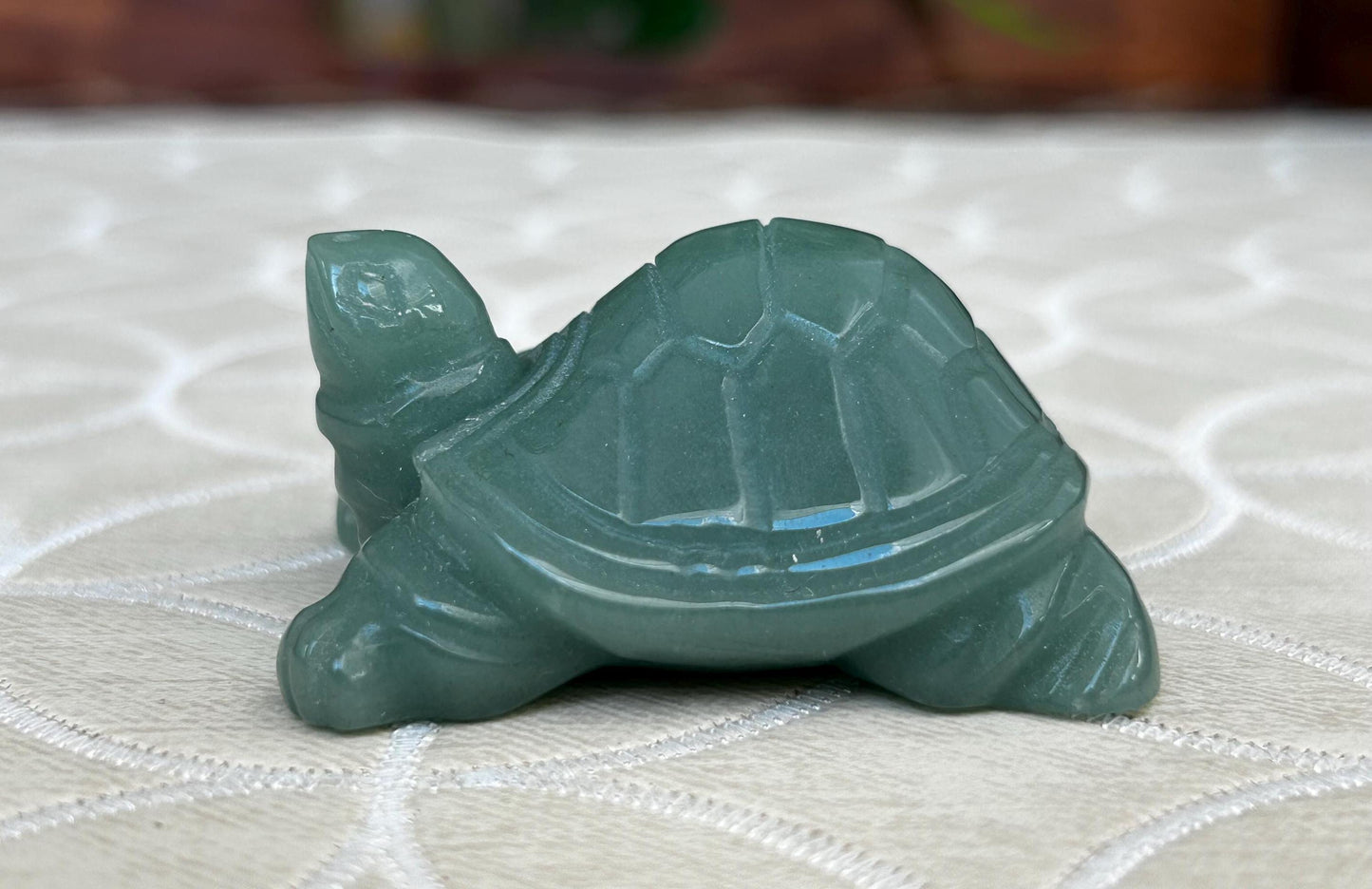Green Aventurine Turtles ; Crystal Turtle Carvings; 1.96 inches