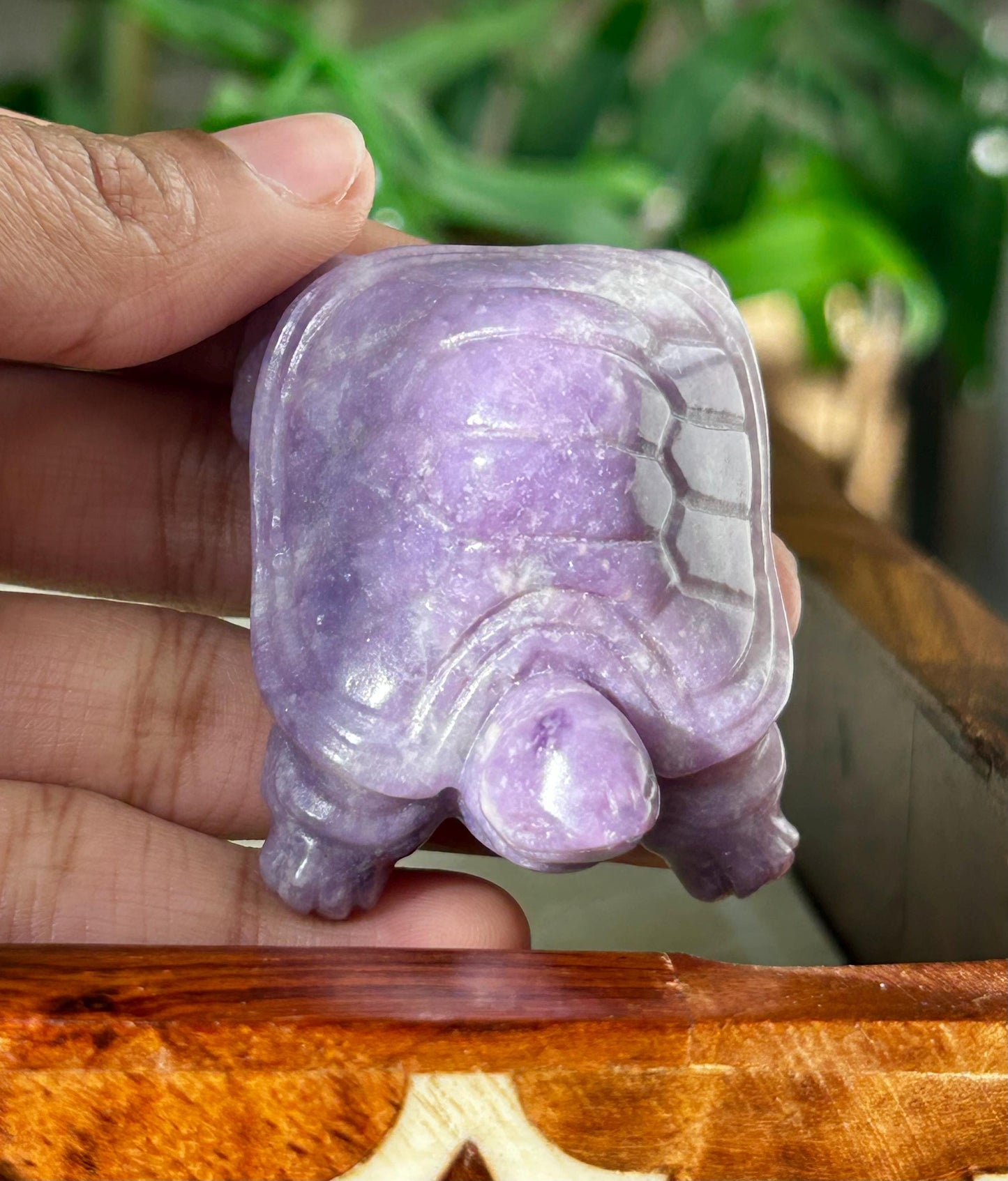 Lepidolite Turtles ; Crystal Turtle Carvings; 1.92 inches