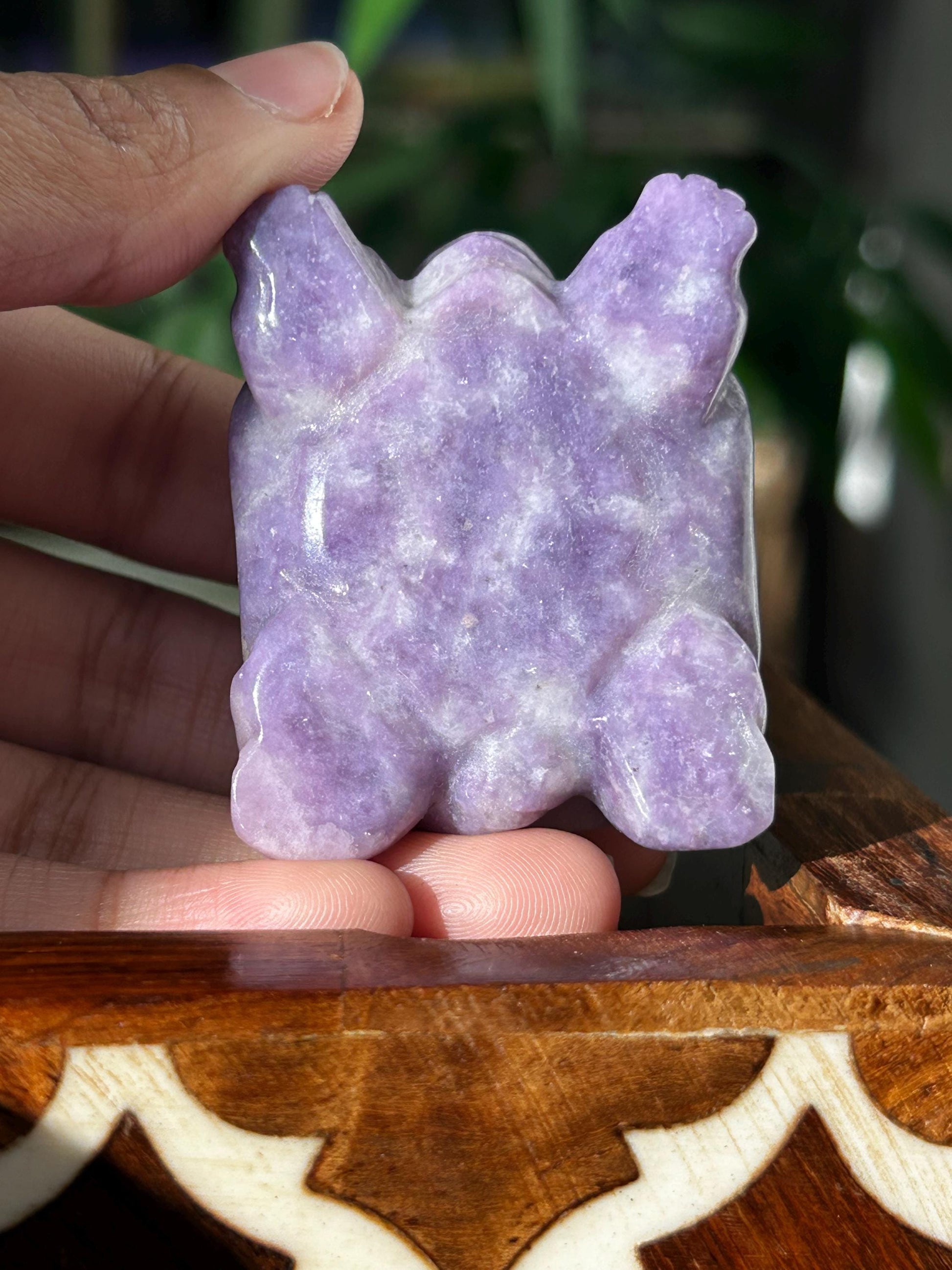 Lepidolite Turtles ; Crystal Turtle Carvings; 1.92 inches