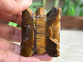 Tiger Eye Crystal Turtle Carving (1.92 inches)