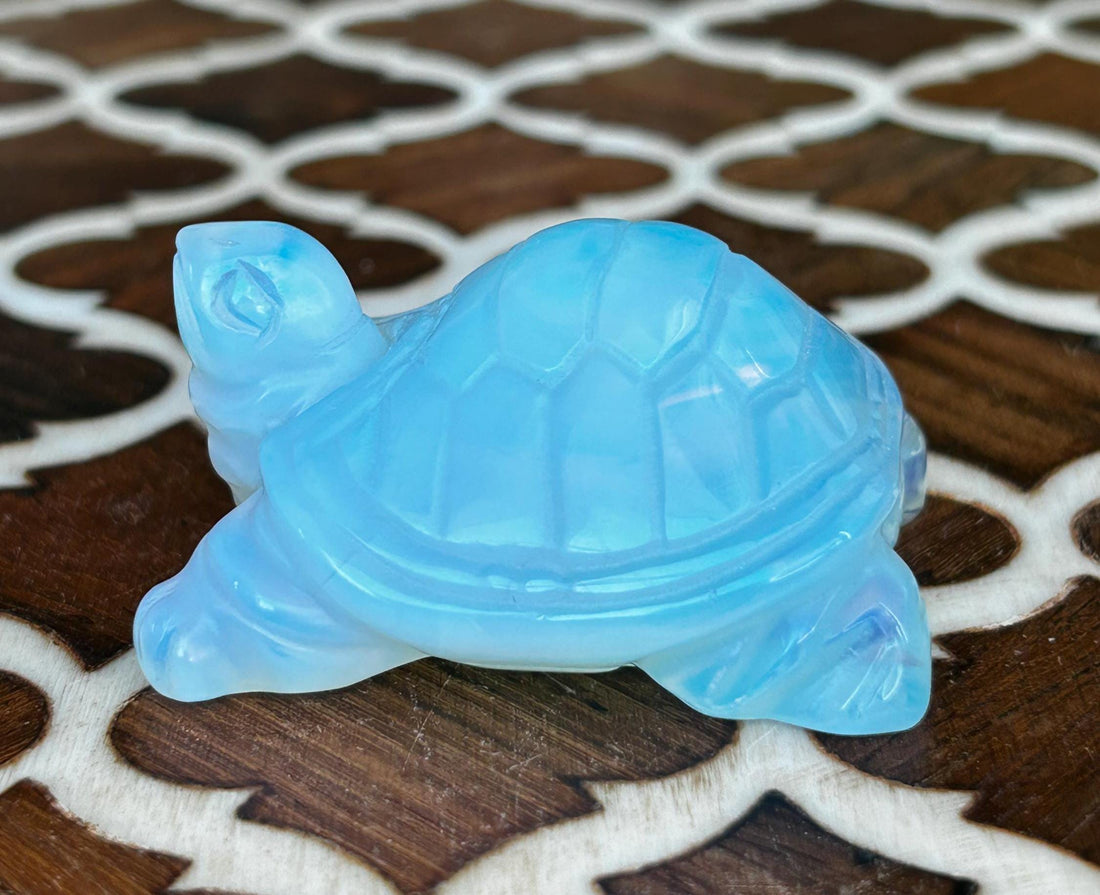 AAA Quality Opalite Turtles ; Crystal Turtle Carvings;
