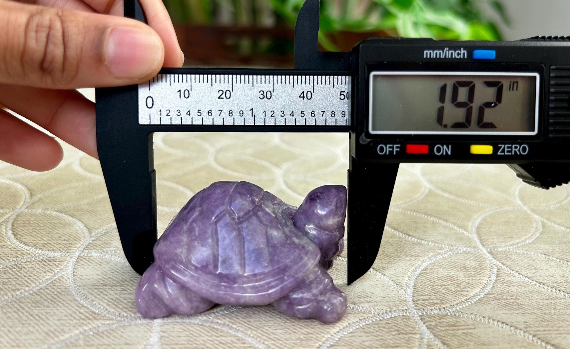 Lepidolite Turtles ; Crystal Turtle Carvings; 1.92 inches