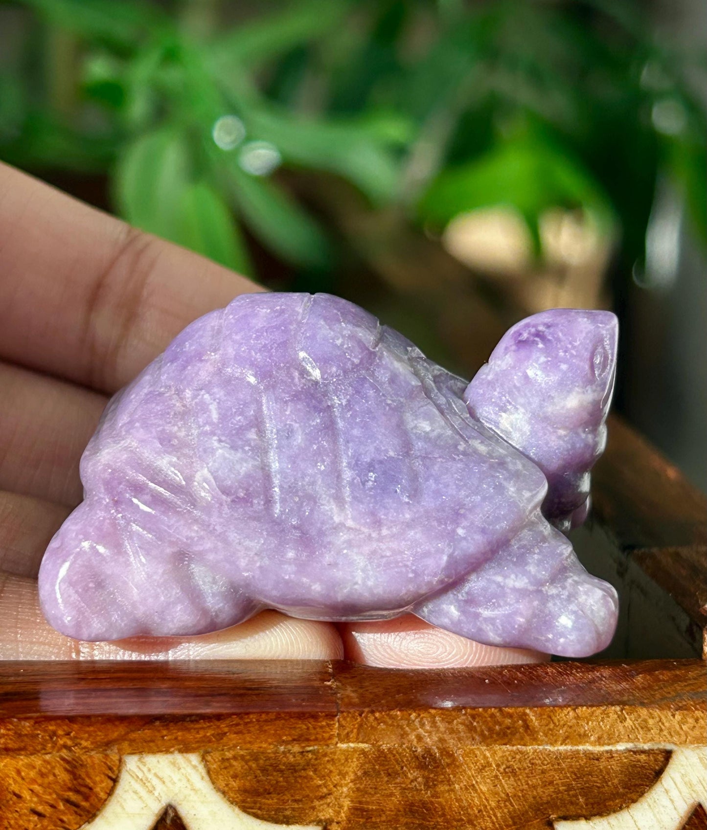 Lepidolite Turtles ; Crystal Turtle Carvings; 1.92 inches
