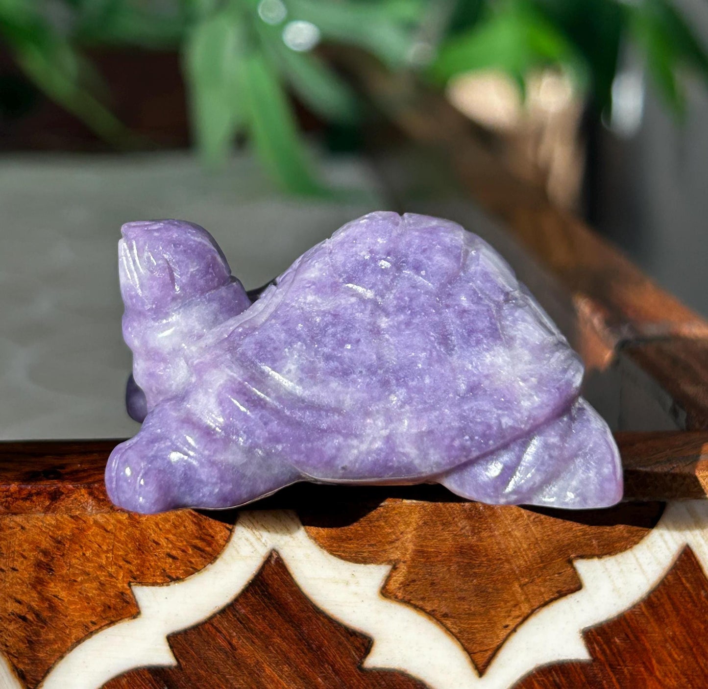 Lepidolite Turtles ; Crystal Turtle Carvings; 1.92 inches