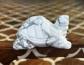 Howlite Crystal Turtle Carving: Healing Stone (1.92 Inches)