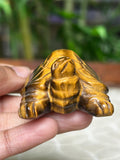 Tiger Eye Crystal Turtle Carving (1.92 inches)