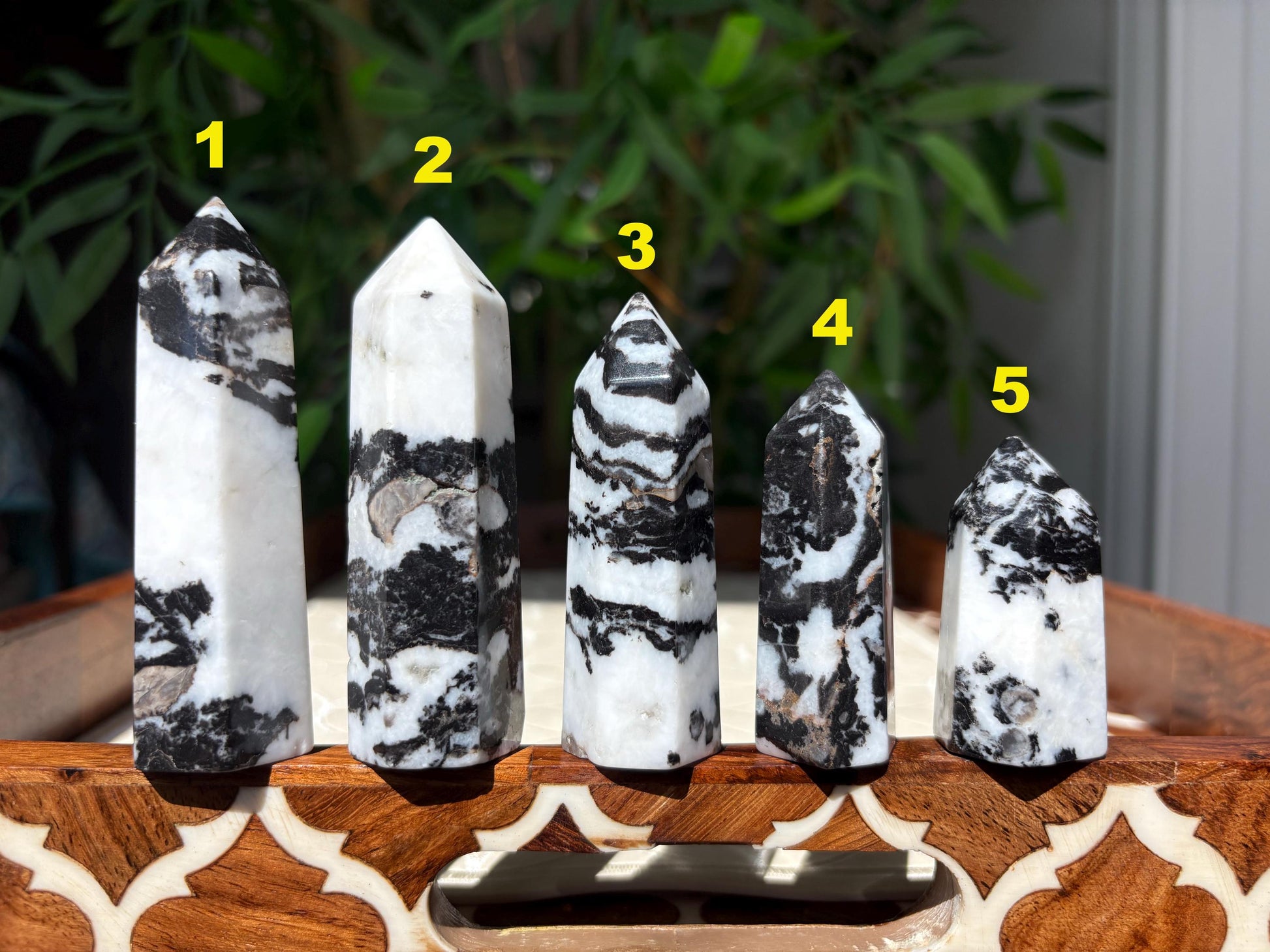 Zebra Jasper Towers; 2.04- 3.55 Inches