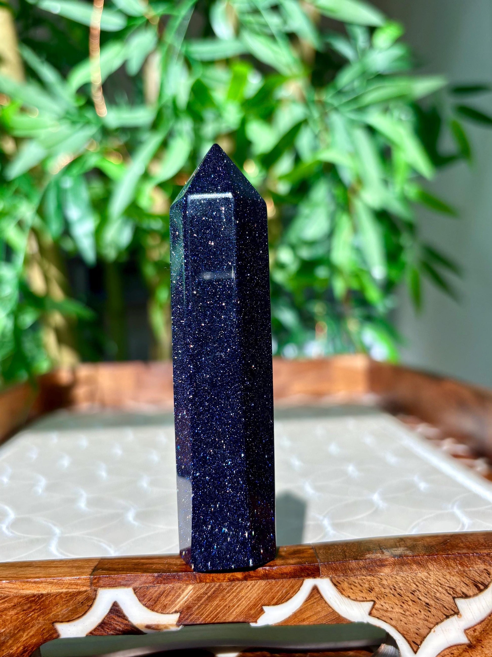 Shiny Blue Sandstone Towers; 2.75 - 3.9 Inches