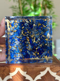 Miniature Crystal Trees; Rose Quartz and Lapis Lazuli Pyramid; 3.14 inches
