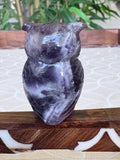 Chevron Amethyst Owls; 1.64 Inches