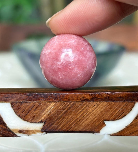 Mini Rhodochrosite Spheres; 18mm