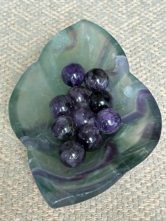 Mini Amethyst Spheres; 16mm