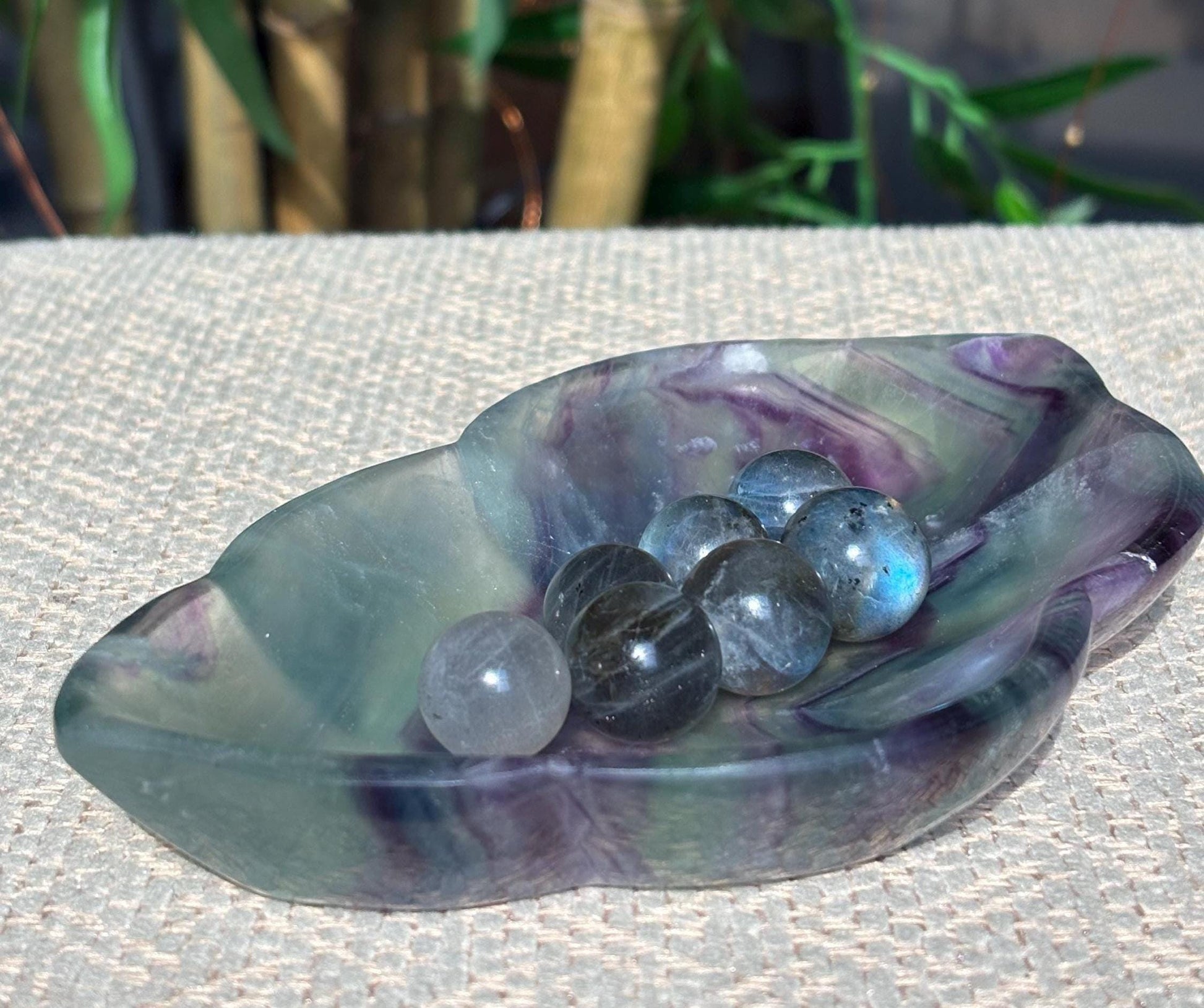 Mini Labradorite Spheres; 16-17mm