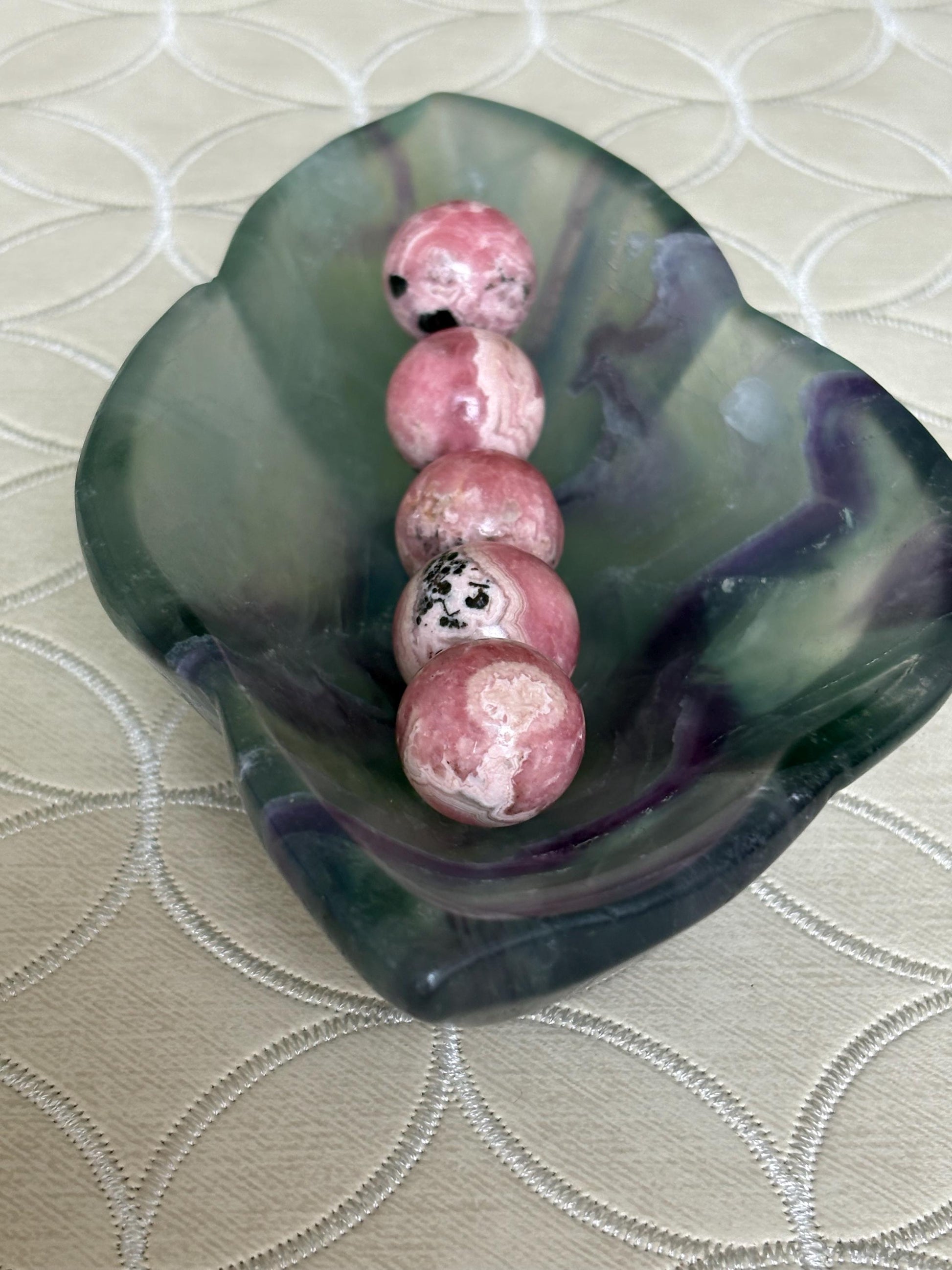 Mini Rhodochrosite Spheres; 18mm