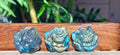Super Flashy Labradorite Roses; Crystal Carvings