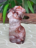 Fire Quartz Women's Body Carving: Healing Crystal (3.30 inches)
