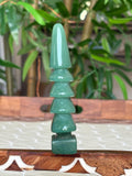 Green Aventurine Christmas Trees; 2.3- 3 inches