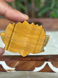 Tiger Eye Lotus Carving ; 1.90 inches