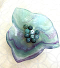Mini Moss Agate Spheres; 16mm