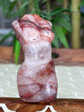 Fire Quartz Women's Body Carving: Healing Crystal (3.30 inches)