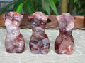Fire Quartz Crystal Women's Body: Grounding Healing Stone (3.30 inches
