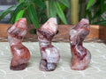 Fire Quartz Crystal Women's Body: Grounding Healing Stone (3.30 inches