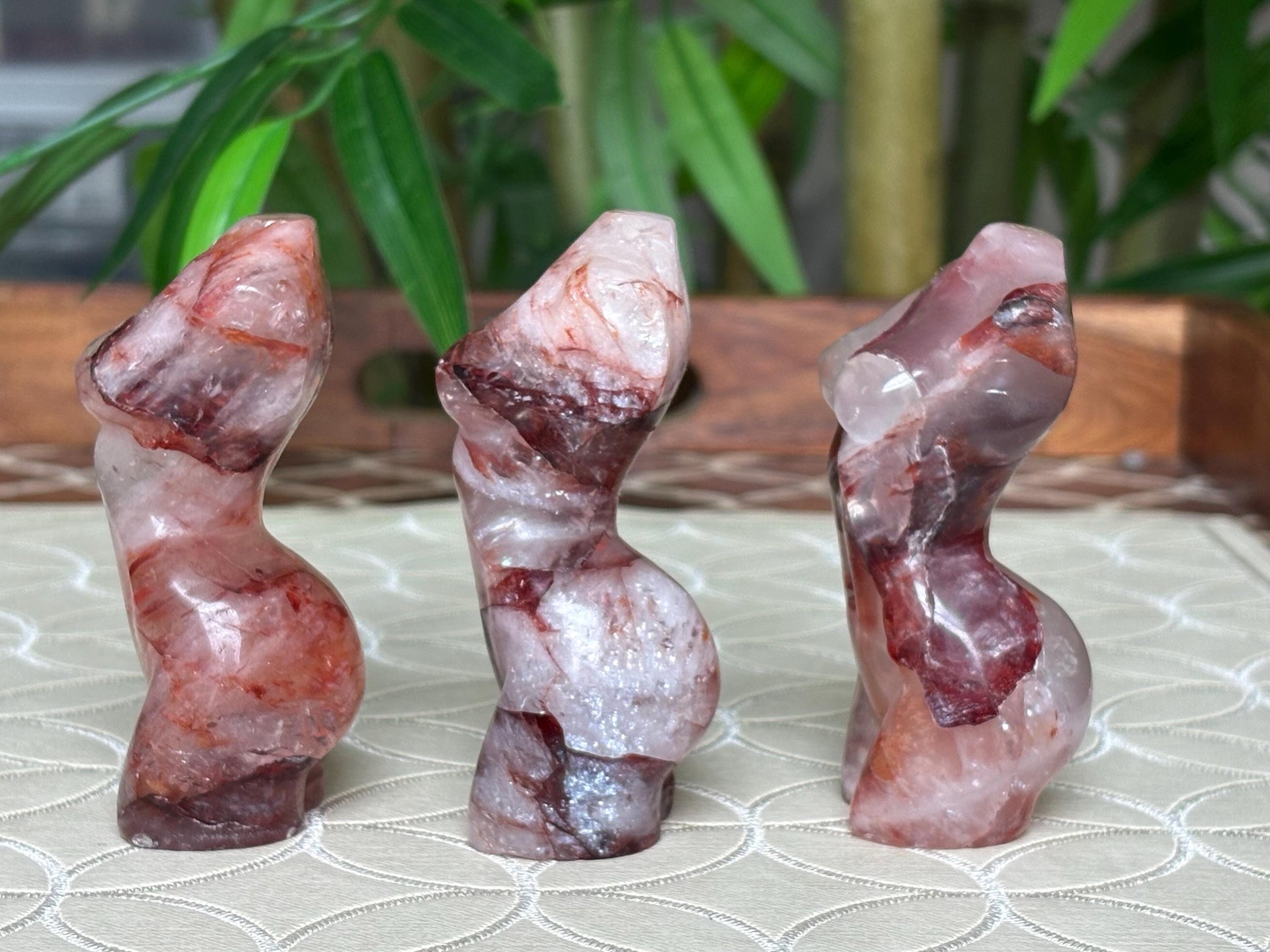 Fire Quartz Women's Body Carving: Healing Crystal (3.30 inches)
