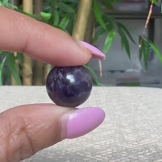 Mini Amethyst Spheres; 16mm