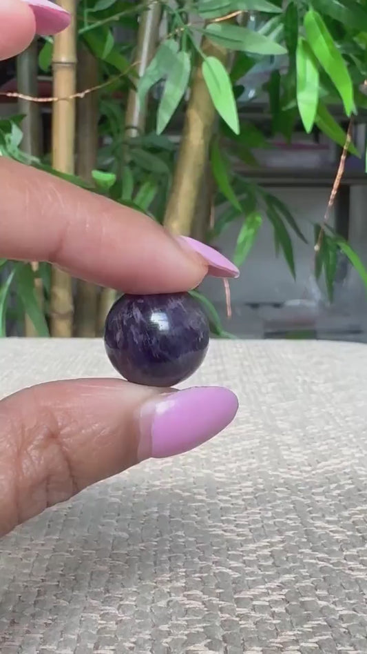 Mini Amethyst Spheres; 16mm