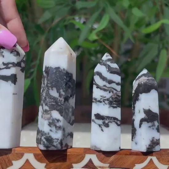 Zebra Jasper Towers; 2.04- 3.55 Inches