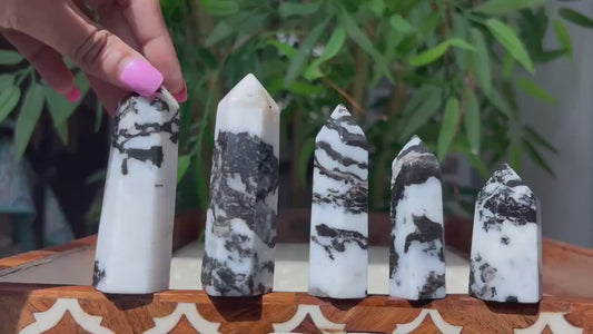 Zebra Jasper Towers; 2.04- 3.55 Inches