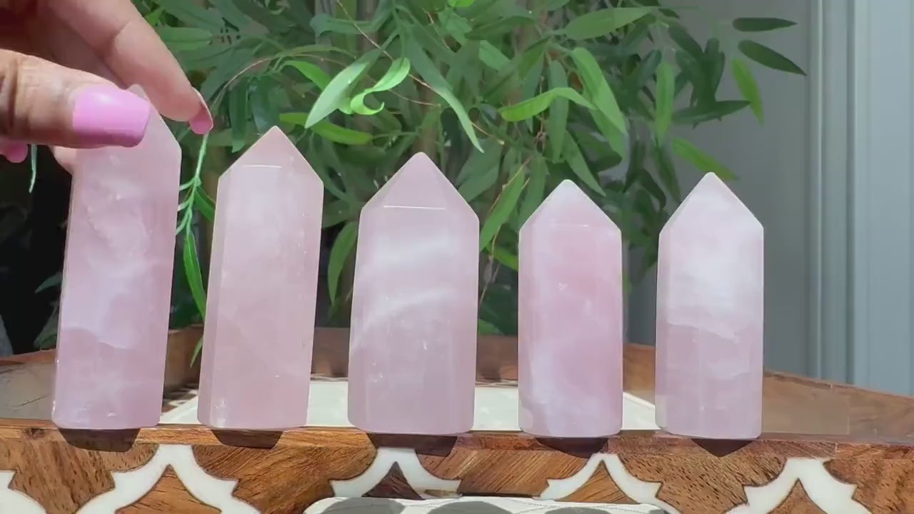 Rose Quartz Towers; 2.3- 2.99 inches