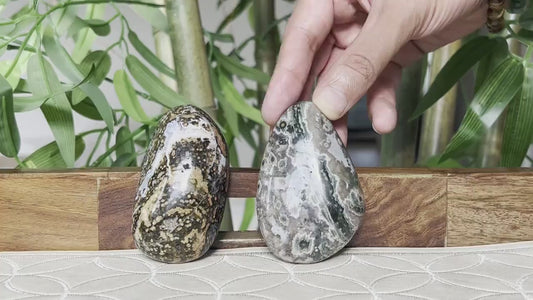 Genuine Ocean Jasper Free Form: Authentic Crystal Healing Stone