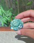 Super Flashy Labradorite Roses; Crystal Carvings